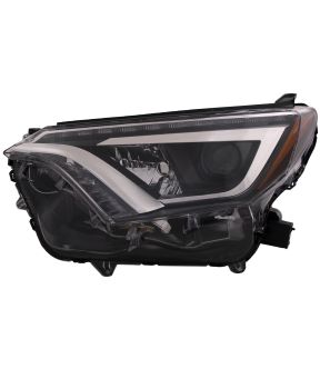 Left Driver Side Headlight For 16-18 Toyota RAV4; CAPA Certified