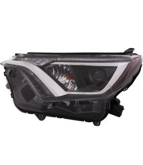 Left Driver Side Headlight For 16-18 Toyota RAV4; CAPA Certified