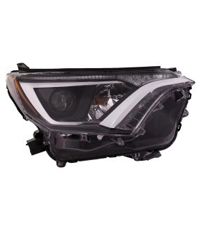 Right Passenger Side Headlight For 16-18 Toyota RAV4
