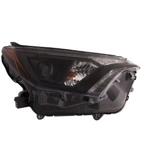 Right Passenger Side Headlight For 16-18 Toyota RAV4; CAPA Certified