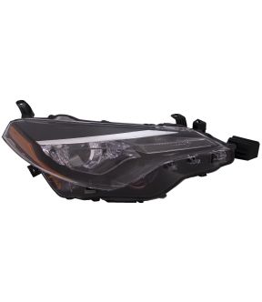 Right Passenger Side Headlight For 17-19 Toyota Corolla; CAPA Certified