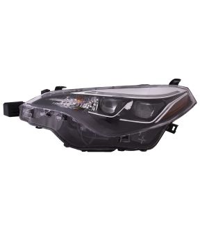 Left Driver Side Headlight For 17-19 Toyota Corolla