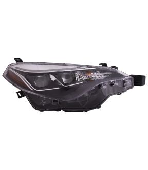 Right Passenger Side Headlight For 17-19 Toyota Corolla; CAPA Certified
