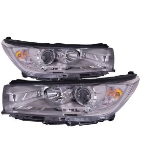 Headlight Set For 17-19 Toyota Highlander