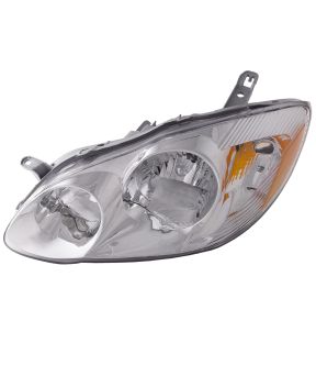 Left Driver Side Headlight For 03-04 Toyota Corolla