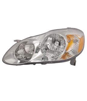 Left Driver Side Headlight For 03-04 Toyota Corolla