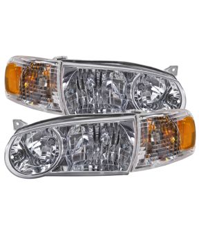 Headlight Set For 01-02 Toyota Corolla