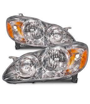 Headlight Set For 05-08 Toyota Corolla