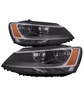 Headlight Set For 11-16 Volkswagen Jetta