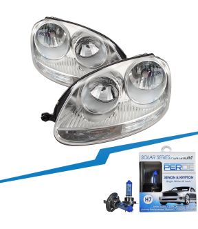 Headlight Set For 05-10 Volkswagen Jetta