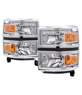 Headlight Set For 14-15 Chevrolet Silverado 1500