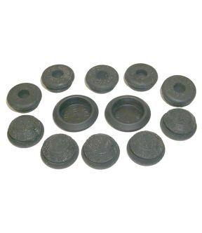 12-Piece Rubber/Plastic Body Plug Kit For 69 Chevrolet Camaro, 69 Pontiac Firebird