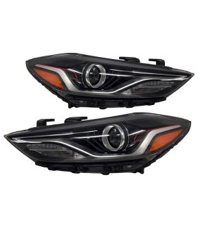 Headlight Set For 17-18 Hyundai Elantra