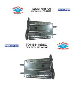 Bumper Bar And Absorber Set For 12-18 Toyota Prius V; CAPA Certified