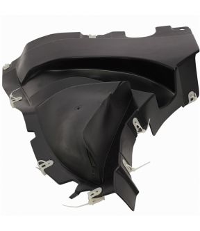 Front Lower Forward Fender Splash Shield Set For 19-25 BMW X5; CAPA Certified