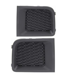 Front Outside Bumper Cover Grille Bezel Set For 15-18 Jeep Renegade