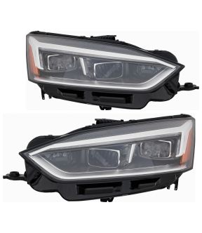 Headlight Set For 18-19 Audi A5 Quattro, 18-19 Audi A5 Sportback, 18-19 Audi S5, 18-19 Audi S5 Sportback; CAPA Certified