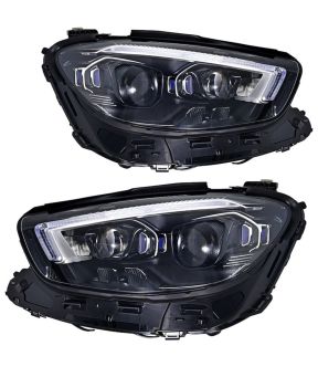 Led Headlight Lens And Housing Set For 2021-2023 Mercedes-Benz