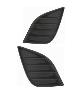 Fog Light Hole Cover Set For 14-16 Toyota Corolla; CAPA Certified