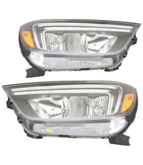 Headlight Set For 17-22 Buick Encore; CAPA Certified
