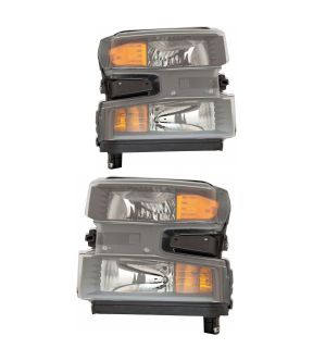 Headlight Set For 19-21 Chevrolet Silverado 1500, 22 Chevrolet Silverado 1500 LTD; CAPA Certified