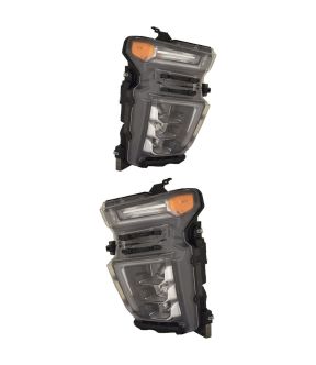 Headlight Set For 20-23 Chevrolet Silverado 2500 HD, 20-23 Chevrolet Silverado 3500 HD; CAPA Certified