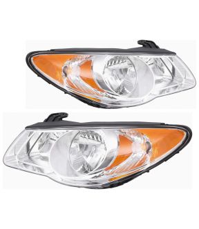 Headlight Set For 10 Hyundai Elantra; CAPA Certified