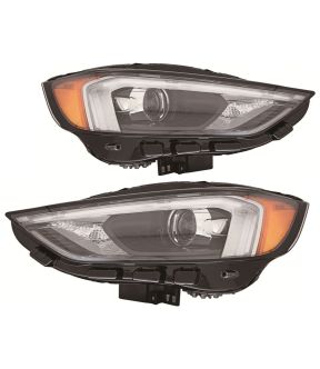 Headlight Set For 19-24 Ford Edge; CAPA Certified
