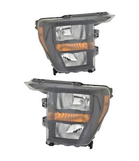 Headlight Set For 21-23 Ford F-150; CAPA Certified
