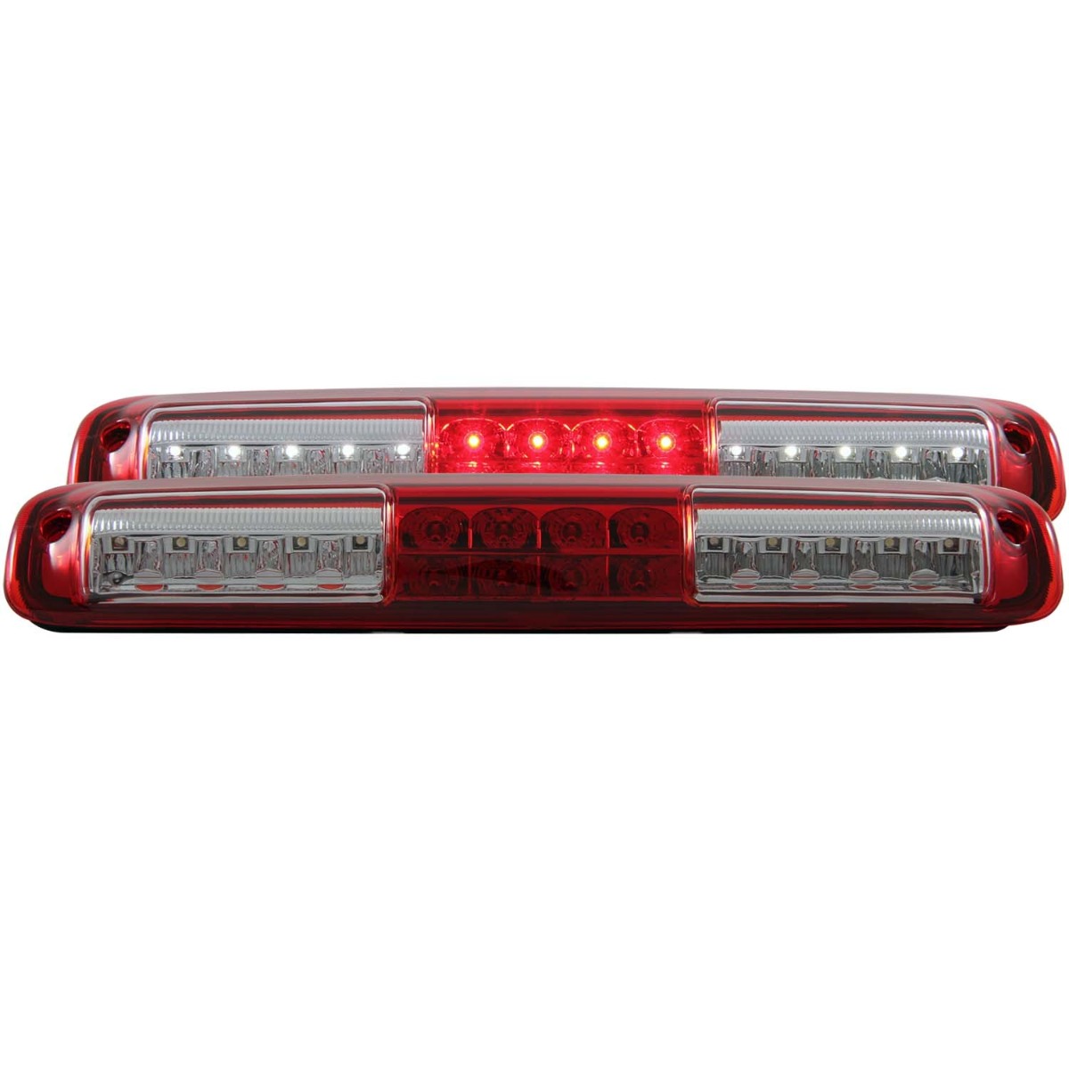 LED Brake Light Compatible with Chevrolet GMC Sierra 1500 2500 3500 Silverado 1500 2500 3500 1999-2007 Includes High Mount Stop 3rd Brake Light Red and Clear Lens