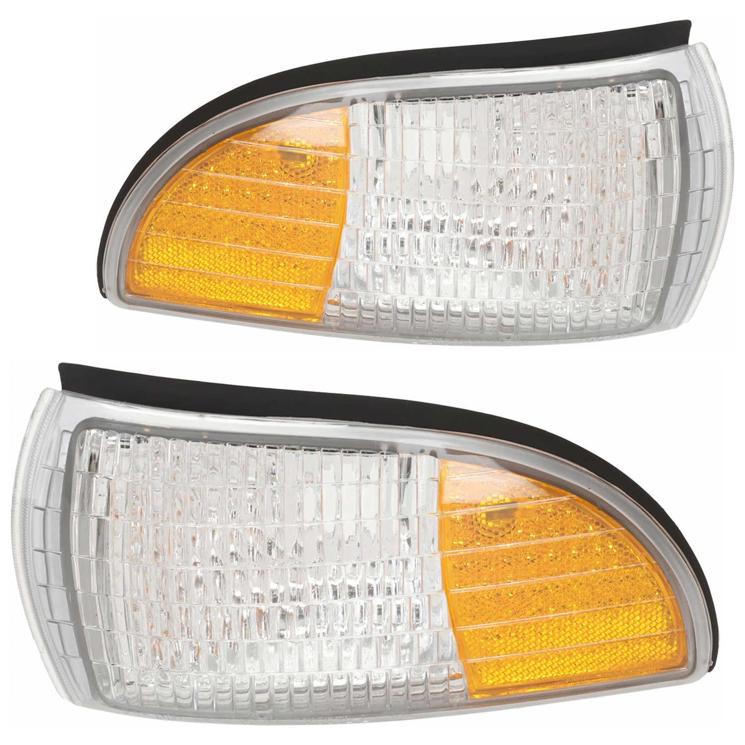 Parking Light Set For 91-96 Buick Roadmaster, 91-96 Chevrolet Caprice, 94-96 Chevrolet Impala, 91-92 Oldsmobile Custom Cruiser