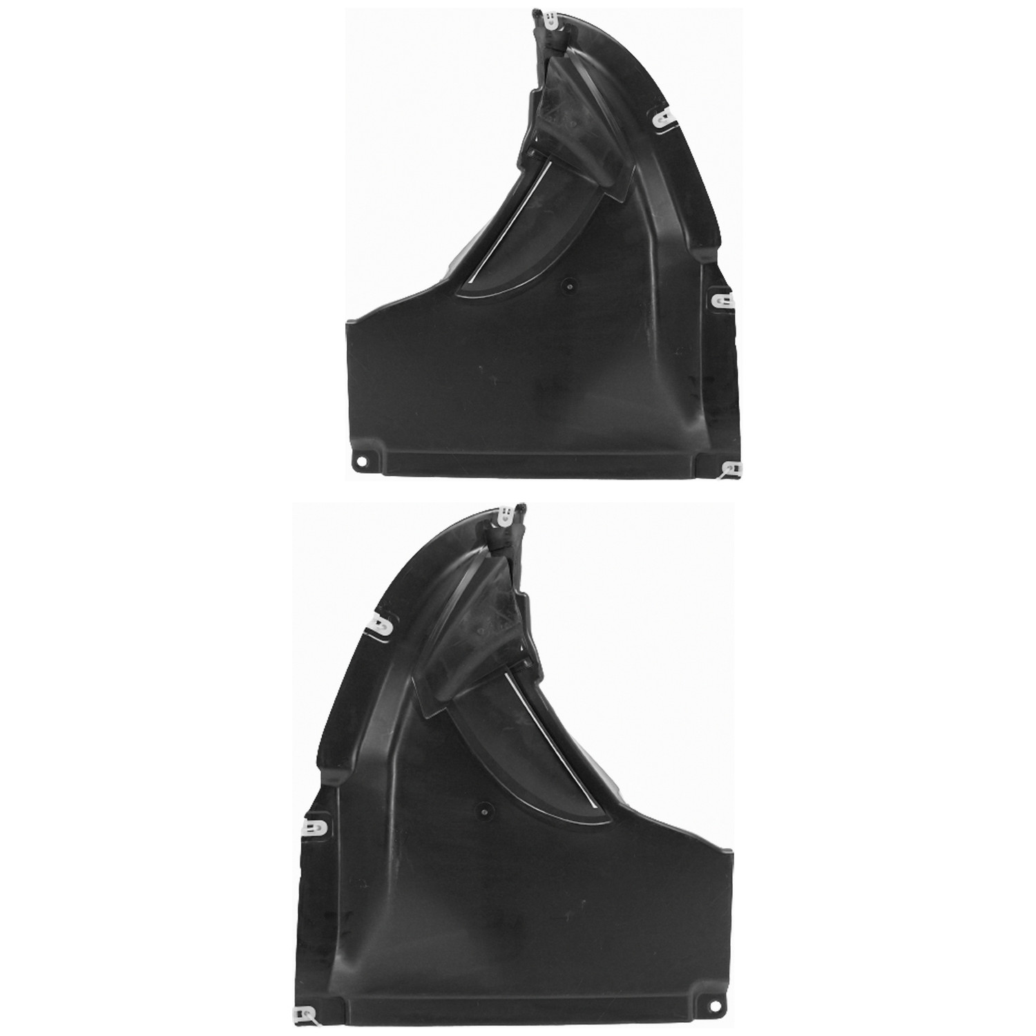 Front Fender Splash Shield Set For 18-21 BMW X3, 19-21 BMW X4