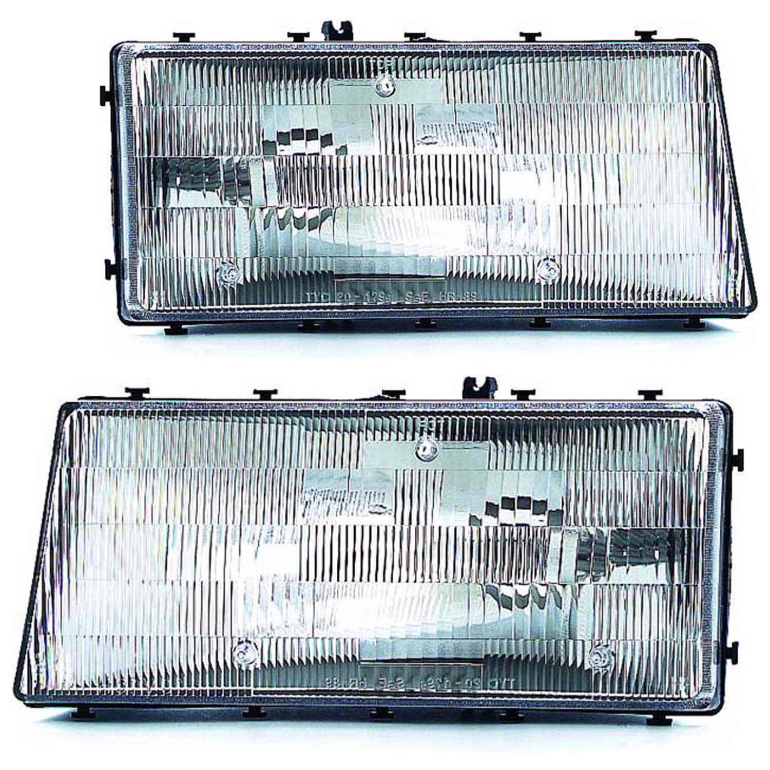 Headlight Set For 90-94 Chrysler LeBaron, 89-95 Dodge Spirit, 89-95 Plymouth Acclaim