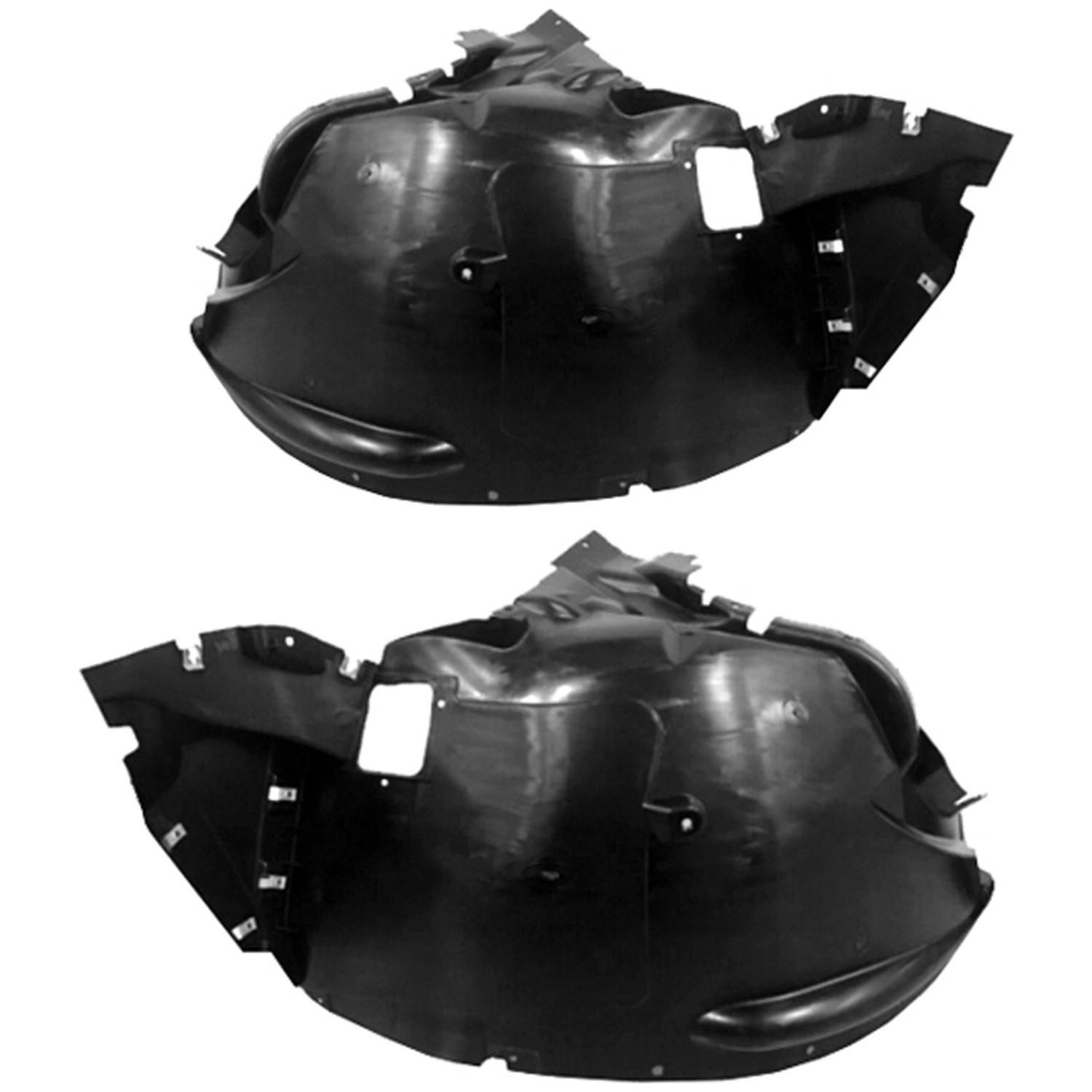 Front Forward Fender Liner Set For 11-13 BMW X5; CAPA Certified