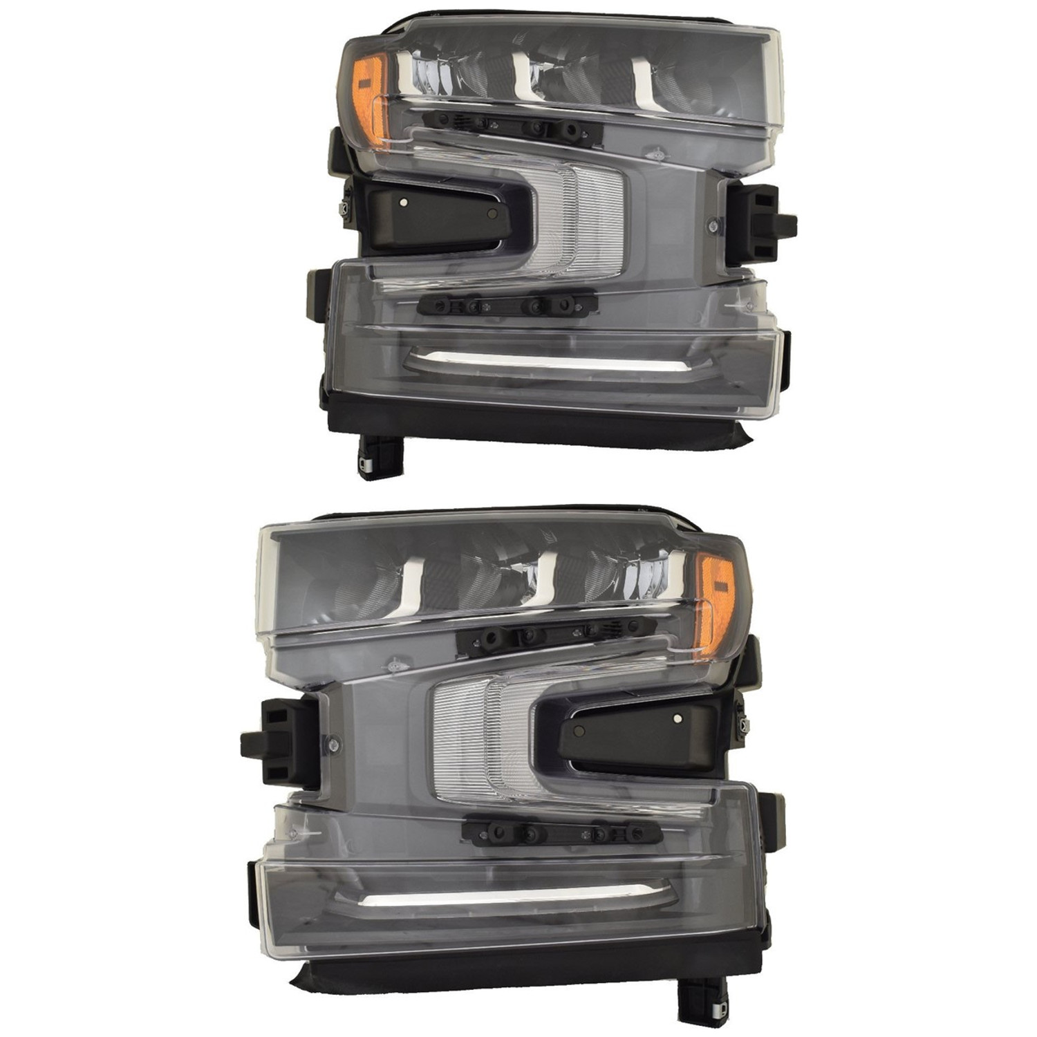 Headlight Set For 19-21 Chevrolet Silverado 1500, 22 Chevrolet Silverado 1500 LTD; CAPA Certified