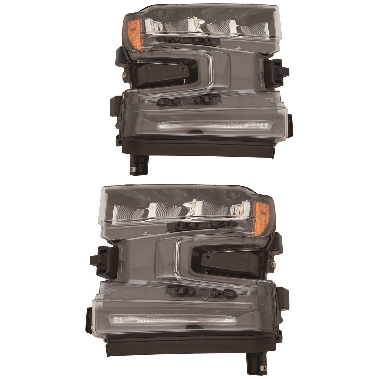 Headlight Set For 19-21 Chevrolet Silverado 1500, 22 Chevrolet Silverado 1500 LTD; CAPA Certified