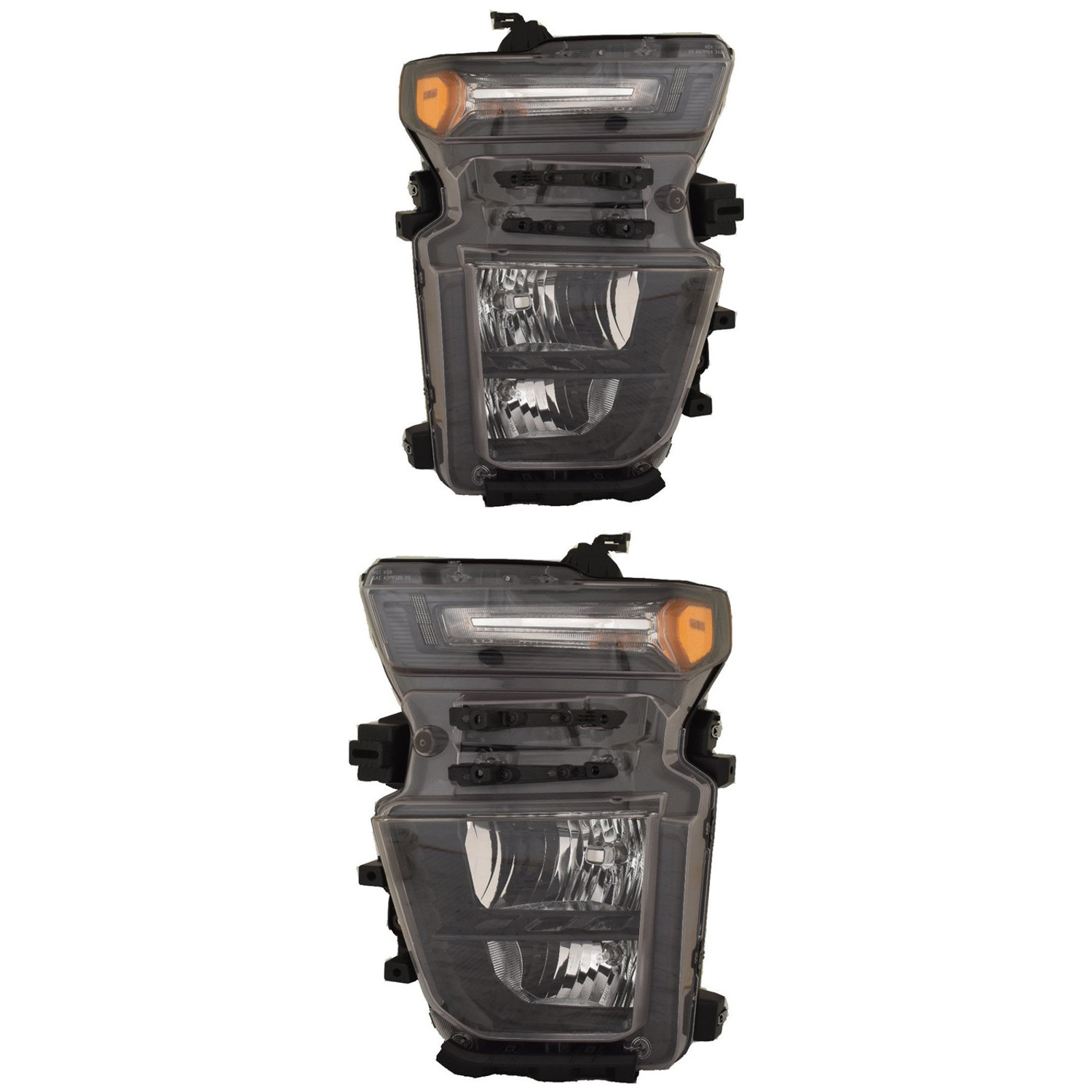 Headlight Set For 20-23 Chevrolet Silverado 2500 HD, 20-23 Chevrolet Silverado 3500 HD; CAPA Certified